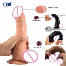 Realistic texture Anal Dildo with Strong Suction Cup Fake Penis Long Butt Plug Anal Plug Sex Toys for Women Sex Products