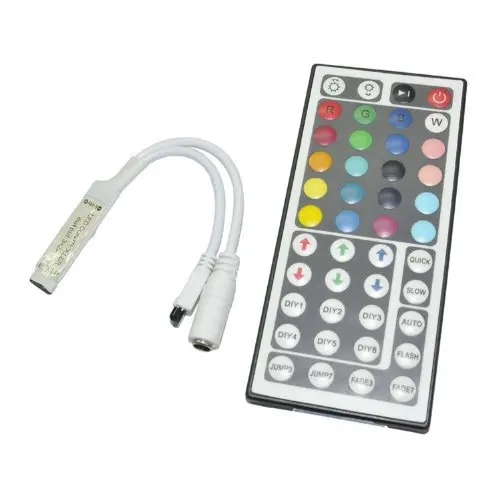 #Best 44 Keys LED IR RGB Controler For RGB SMD 3528 5050 LED Strip LED Lights Controller IR Remote Dimmer Input DC12V 6A Free Shipping