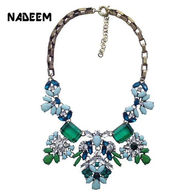 Disc Hot Sale New Arrival Luxury Multicolor Fashion Necklace Wholesale Shourouk Chain Chunky Choker Statement Necklace Pendant Women