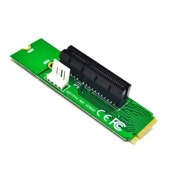 

NEW NGFF M.2 To PCI-E 4x Slot Riser Card PCIE 4X Female to NGFF M.2 M Male Adapter For Bitcoin Mining Miner