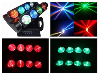 

1pcs/lot, Beam LED spider light RGBW or White 8x10W Moving head Quad Spider Lights Disco club china party dj stage bar wedding