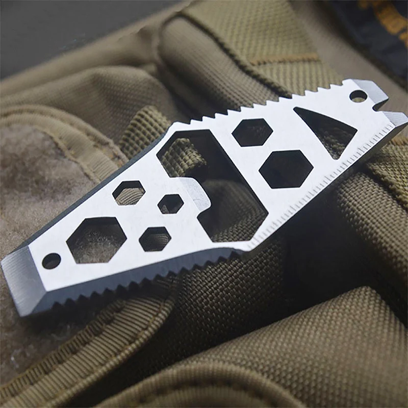 

Outdoor Stainless Steel Opener EDC Multi-tool Portable Outdoor Tool Utility 6 In 1