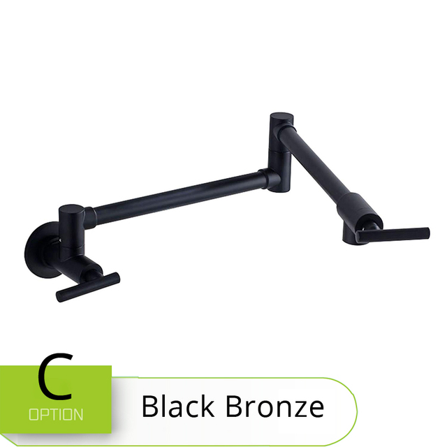 Nickel Single Handle Bathroom Kitchen Faucet One Hole Cold Water Folding Washing Basin Taps