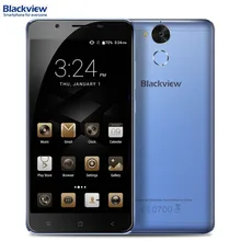 4 г 6000 мАч Blackview P2 Lite 3 ГБ/32 ГБ идентификации отпечатков пальцев 5.5 ”Android 7.0 MTK6753 Octa core до 1.3 ГГц Dual SIM GPS
