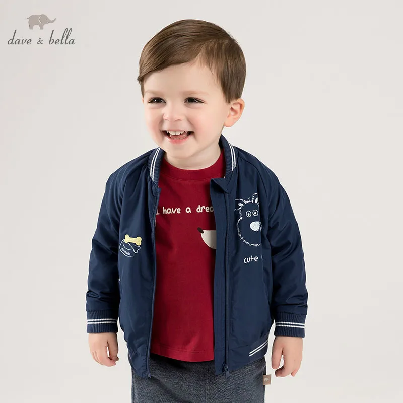DBM10109 dave bella spring baby boys fashion coat children tops infant toddler high quality coat