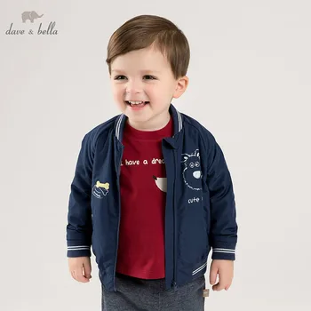

DBM10109 dave bella spring baby boys fashion coat children tops infant toddler high quality coat