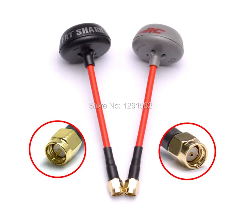 

Fatshark 5.8G 5.8 GHZ RHCP antenne tx rx set SMA / RP SMAFor FPV RC Drone Quadcopter 2pcs