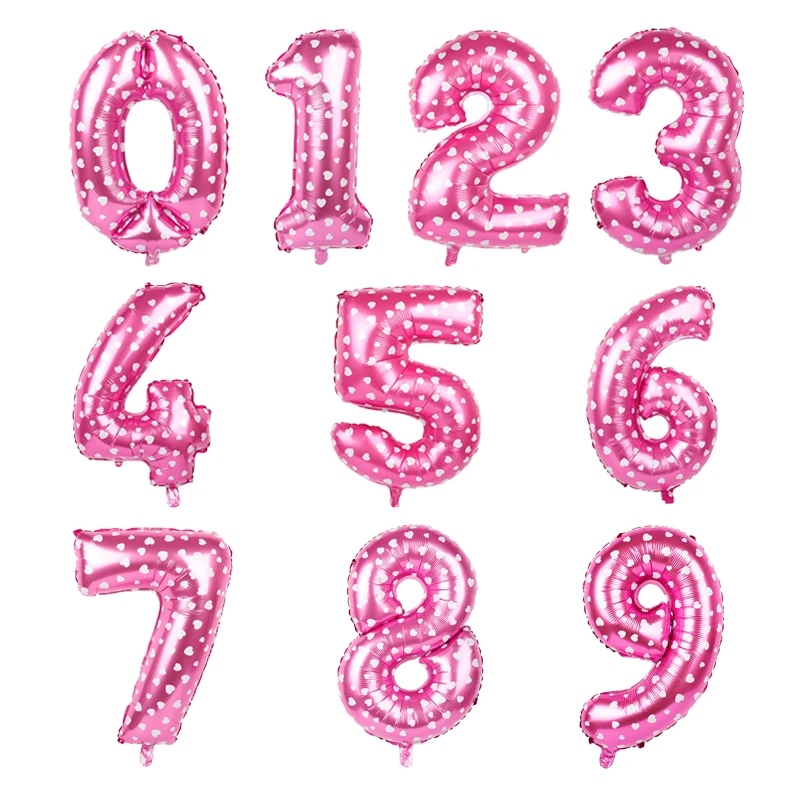 16 ''32 дюйма 0-9 количество 9 цветов доступны фольгированные шары globos цифра шарики для День Рождения вечерние украшения Детские свадебные шары