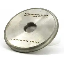 One piece flat wheel with round edge radius 5 electroplated diamond and CBN grinding wheel for metal and non metal sharpening DZ