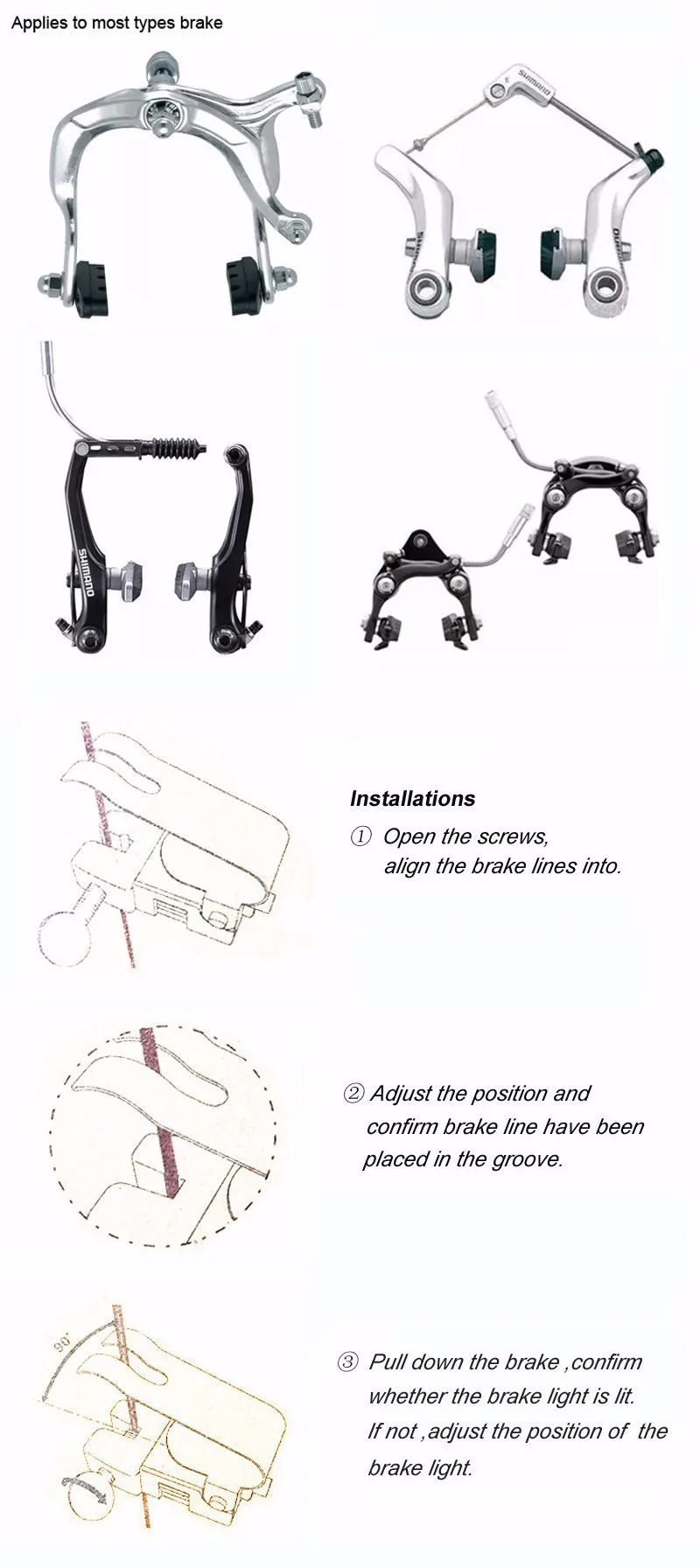 Flash Deal Top quality Nano Bicycle Brake Lights LED Taillights Safety Warning Light Suitable For V Brake Disc Brake free shipping 10