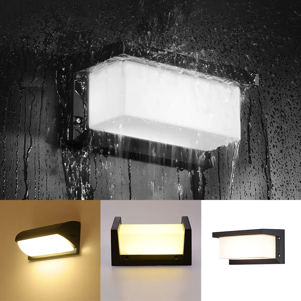 Conduziu a Luz da Parede Lâmpada de Rua Deco do Jardim do Pátio ao ar Livre do Sensor de Radar Luz da Varanda à Prova Quente Frio Branco d' Água Moderna Iluminação 18w - 10 18W QuenteFrio Branco CONDUZIU a Luz Da