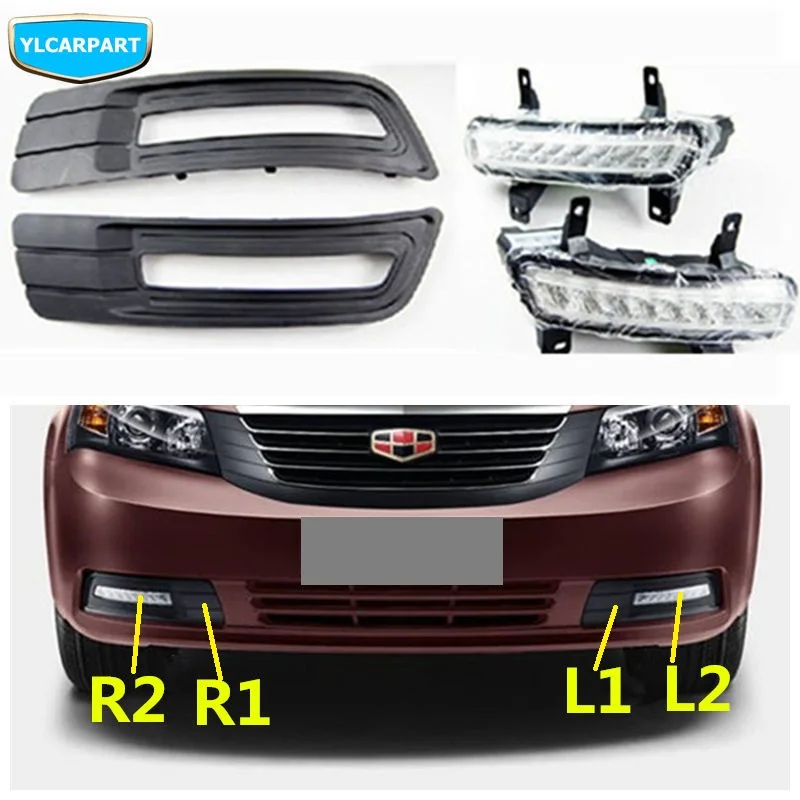 

For Geely Emgrand 7 EC7 EC715 EC718 Emgrand7 E7,Car LED daytime running light