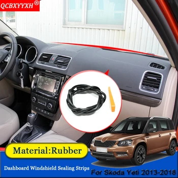 

Car-styling Rubber Anti-Noise Soundproof Dustproof Car Dashboard Windshield Sealing Strips Accessories For Skoda Yeti 2013-2018