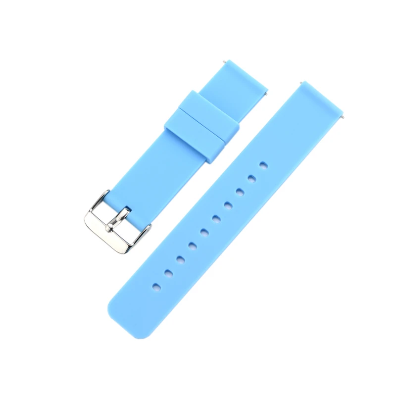 Bemorcabo 18 мм мягкий силиконовый быстросъемный браслет для часов huawei, ремешок для часов Withings Activite/steel/Pop 12 цветов - Цвет ремешка: Blue
