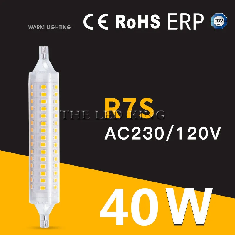 R7S 78 мм 118 Светодиодная прожексветильник лампа 2835 SMD 12 Вт 16 Сменные галогенные