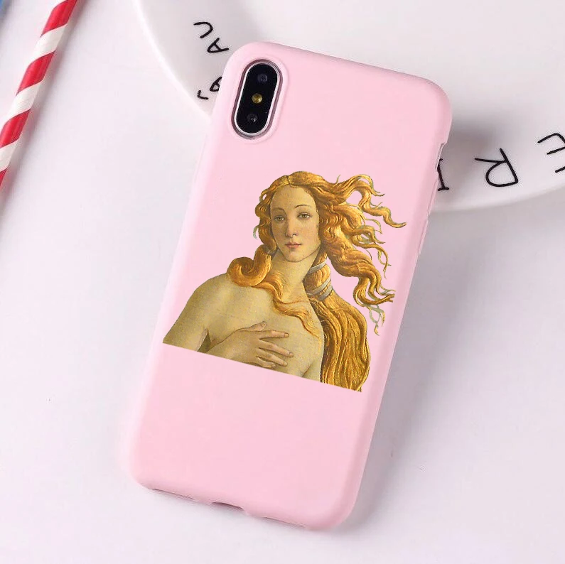 Чехол из ТПУ Sandro Botticelli LaPrimavera Модный чехол ярких цветов для iphone 7 X XS XR 11 11Pro 11ProMax