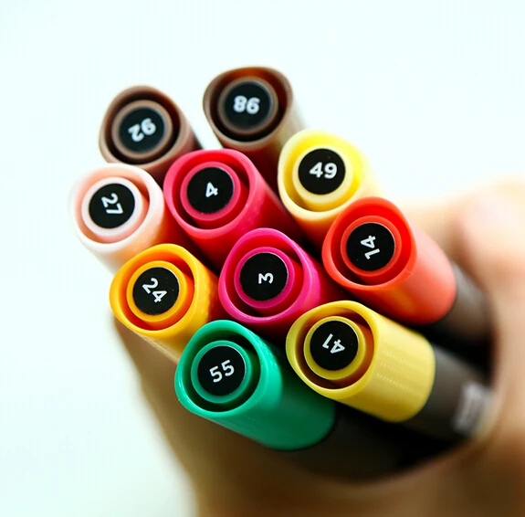 

Hot sale 12/18/24 fineliners pens 24color pastel set best quality colorful marker pens arts painting pencils a set children pens