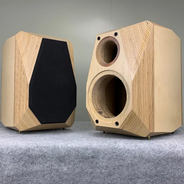 l 194 hifi bos hoparlor kabini 6 5 8 inc bos kolon iki yonlu gercek kati ahsap kitaplik hoparlor kutusu bookshelf speakers aliexpress