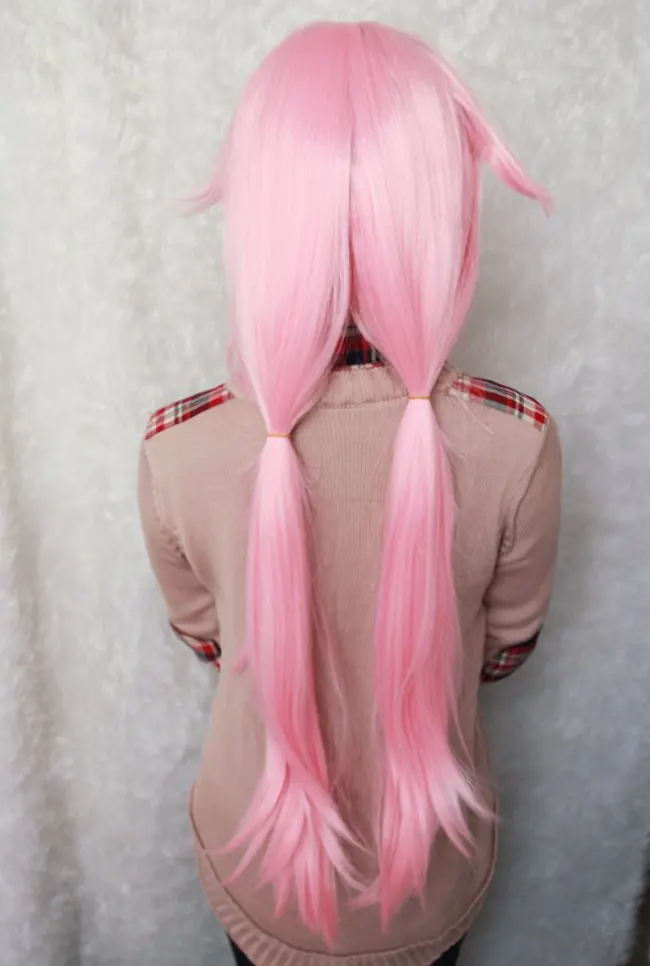 Модный дневник MCOSER 100 см длинный прямой kawaill Gasai Yuno светло розовый аниме парик для