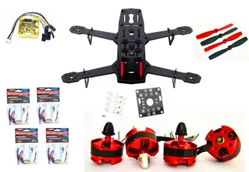 

Mini QAV250 Carbon four-axis aircraft 2204 2300KV Brushless Motor 12A ESC CC3D flight controller 5045 Propeller