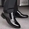 Breathable Rubber Formal Dress Shoes Male Office Wedding Flats Footwear