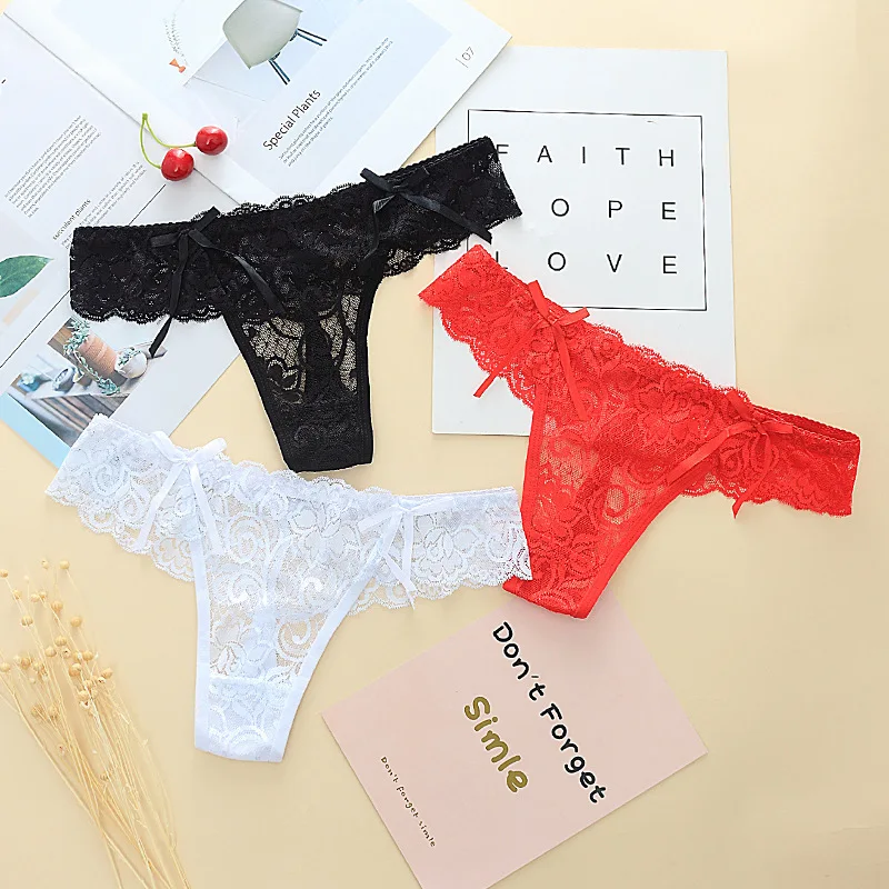 New Brand Sexy Lace Women Thongs and G string Seamless Panties Female Transparent Underwear Tanga Bragas T Back Intimates (3)