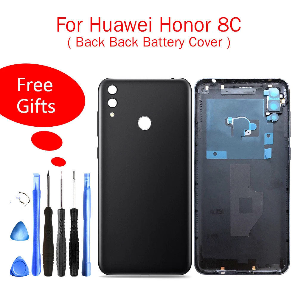 

Quality Housing For Huawei Honor 8C Battery Door Back Cover Back Case For Honor 8C Repair Parts Replacement