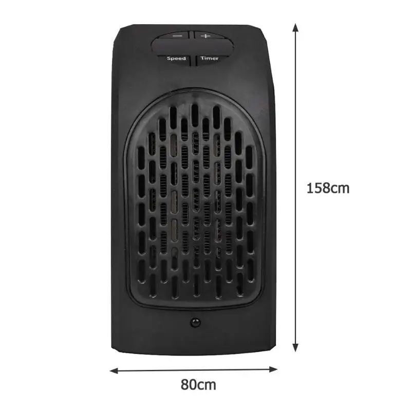 400W Electric Heater for Office Mini Fan Heater Desktop Household Wall Handy Heating Stove Radiator Warmer Machine for Winter