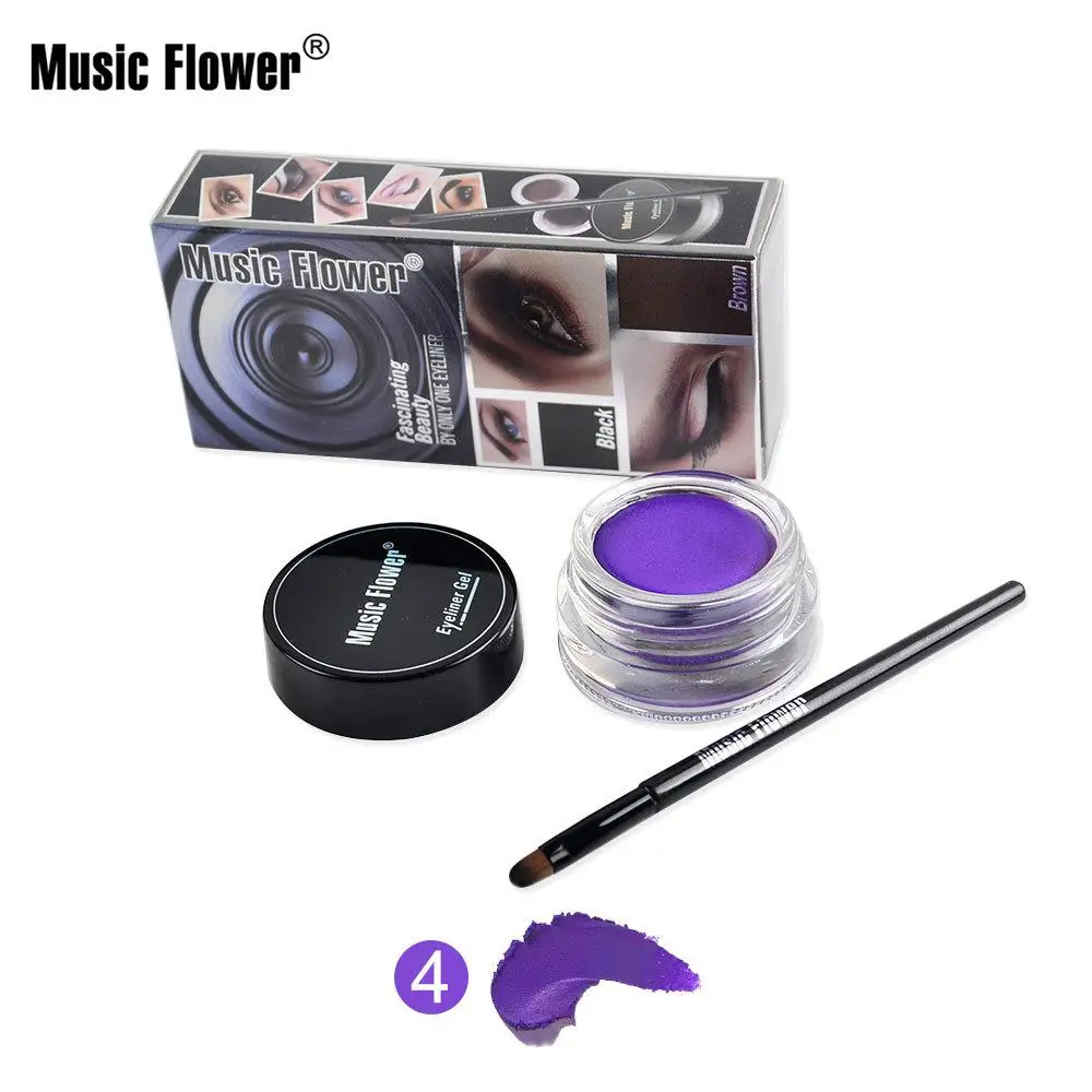 Подводка Make Up beauty Comestics долговечная цветная Водонепроницаемая Косметика без пота Halo набор подводки для глаз набор в подводке для глаз - Цвет: 04