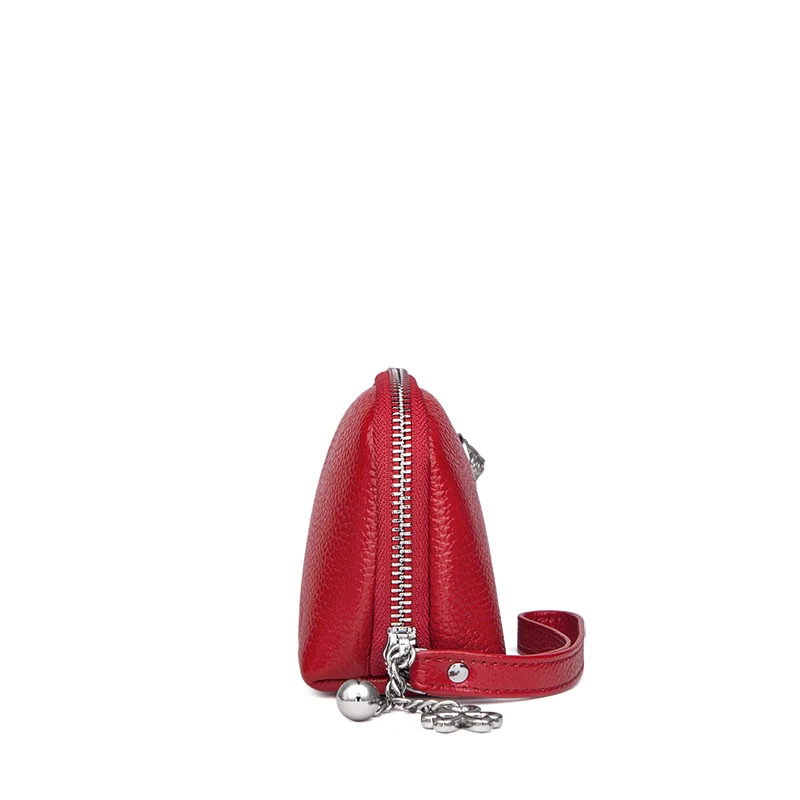 ZOOLER, роскошные кошельки для женщин,, дизайнерская сумка из натуральной кожи для женщин, натуральная коровья кожа, кошелек для монет, маленький мини wallet-QH201 - Цвет: red