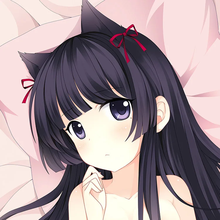 Kuroneko choco. Kuroneko Yamato. Monobeno Dakimakura.