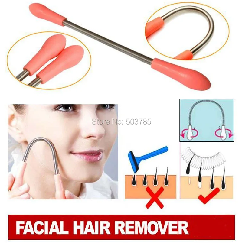 

Body Care Handhold Delicate Facial Hair Epilator Epicare Remover Stick Threading Beauty Tool spring defeatherer Hair Threader