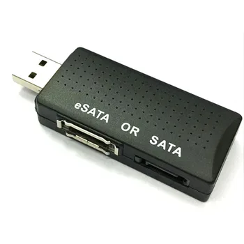 

New USB 2.0 TO Serial ATA SATA or eSATA Bridge Adapter adaptor For USB2.0 SATA Internal External Hard Drive
