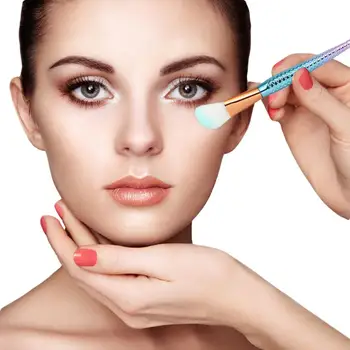 

10pcs Mermaid Makeup Brushes Set Eyebrow Eyeliner Blush Contour Foundation Brushes Comfortable Touch Easy To Use Red Dieny