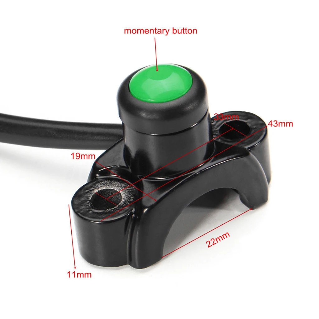 1 Pcs Universal Motorcycle Engine Kill Stop Start Button Switch For  ATV Quad Bike Go Carts Etc Motorcycle Switches Accessories 