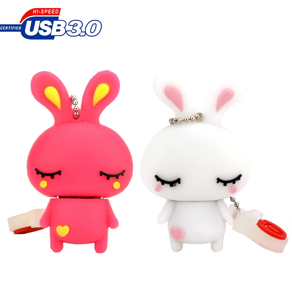 USB3.0 Superspeed Pendrive 32gb,Cute rabbit usb flash drive 4gb 8GB