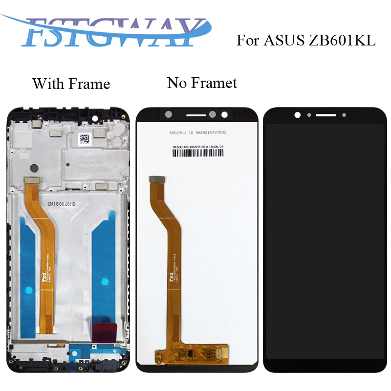 

5.99" For Asus ZenFone Max Pro (M1) ZB601KL ZB602KL LCD Display And Touch panel glass Screen Digitizer assembly+Frame