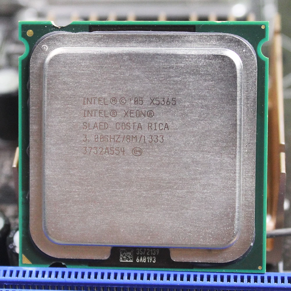 Процессор INTEL XEON QUAD CORE 3,0 GHZ cpu X5365 SLAED 8MB L2 1333 MHz FSB работает на материнской плате LGA 775