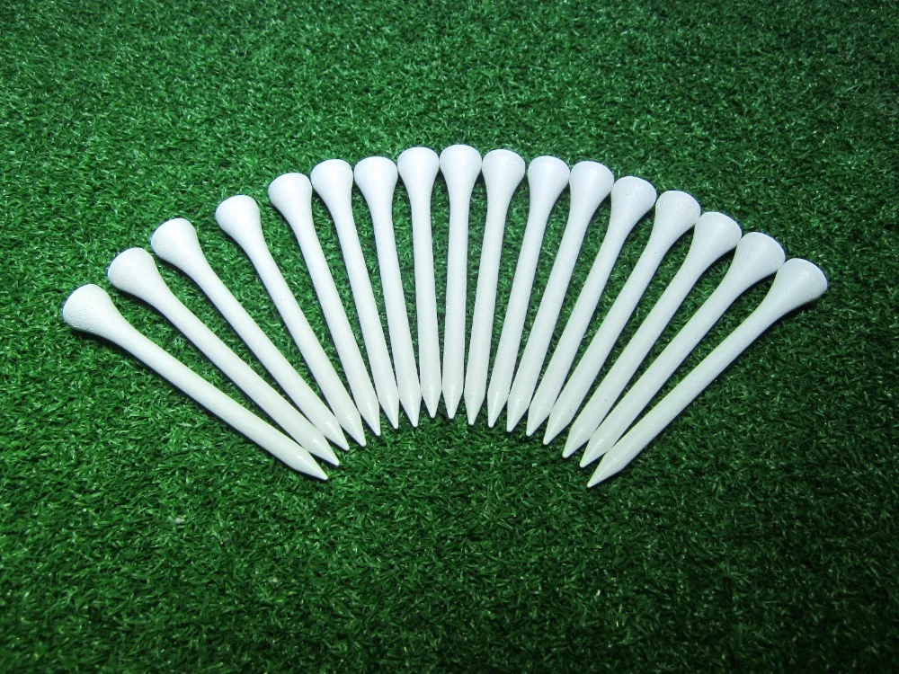 1000pcs/ lot Great quality 2 3/4 inch standard blank bulk 70mm white wooden golf tee 6