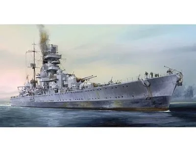 Немецкий тяжелый круизер Trumpeter 05767 1/700 Prinz Eugen 1945 пластиковая модель в | Наборы для сборки моделей -32276530402