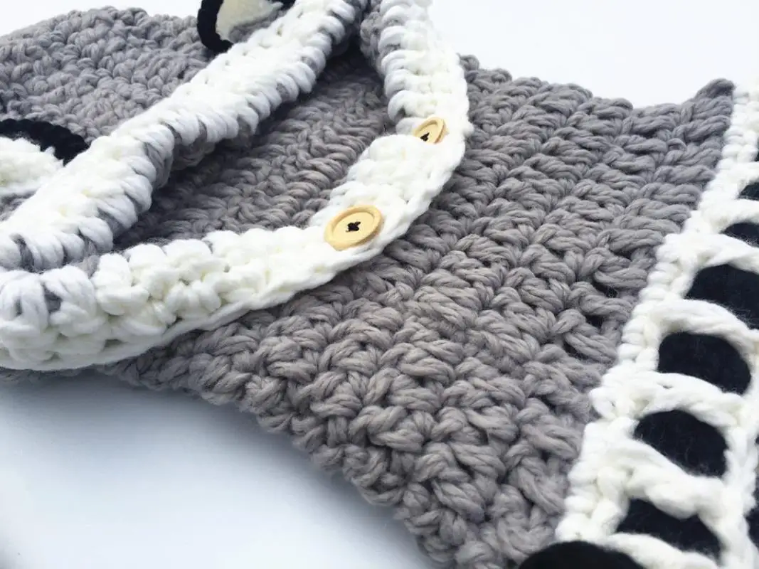 Kids fox hat children's knit wool handmade beanie hat wrap knit bib suit hat new cute scarf caps