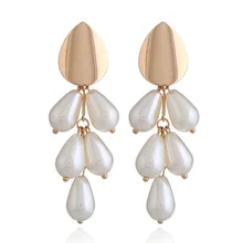 2018 Nova Moda OL Gota Pingente Brincos para Mulheres Meninas Brincos de Cluster Brincos Presentes De Casamento Dropshipping Jóias