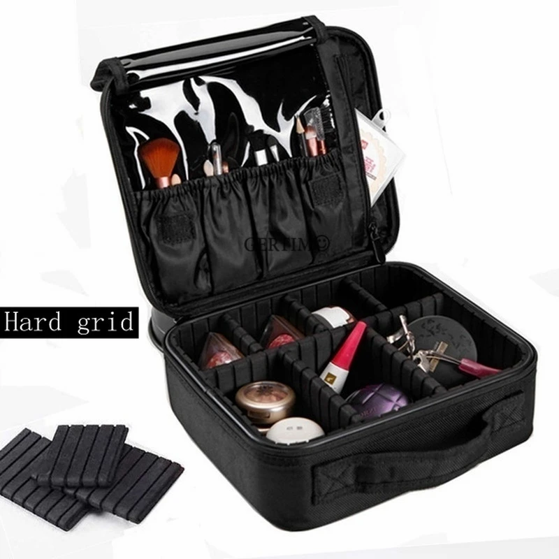 Cosmetic for Women Waterproof Professional Portable Suitcase  Cosmetic Manicure Case Makeup Travel necessaire Organizer Bag