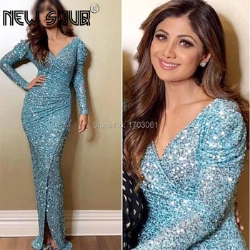 

Dubai Sequins Formal Evening Dresses 2019 Luxury Turkish Islamic Prom Party Gowns Vestido De Festa Saudi Arabia Moroccan Kaftans