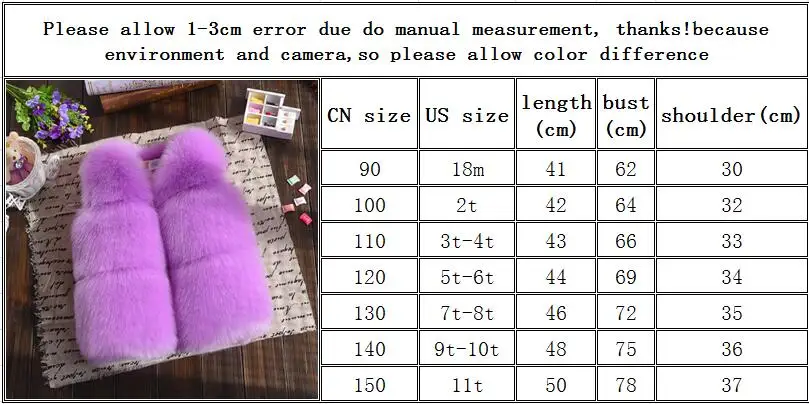 Новая зимняя детская одежда жилеты из искусственного меха модные однотонные жилеты принцессы для девочек жилет для маленьких девочек
