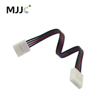 

Solderless RGB LED Strip Connector 4 Pin 10MM Quick Free Welding 15CM Middle Corner Connector for 5050 RGB LED Strip Light