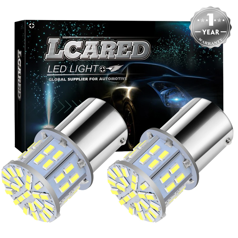 Ультра яркий BA15S 1156 P21W 50SMD 1206 12V 3014 50 Led SMD автомобильный тормозной светильник