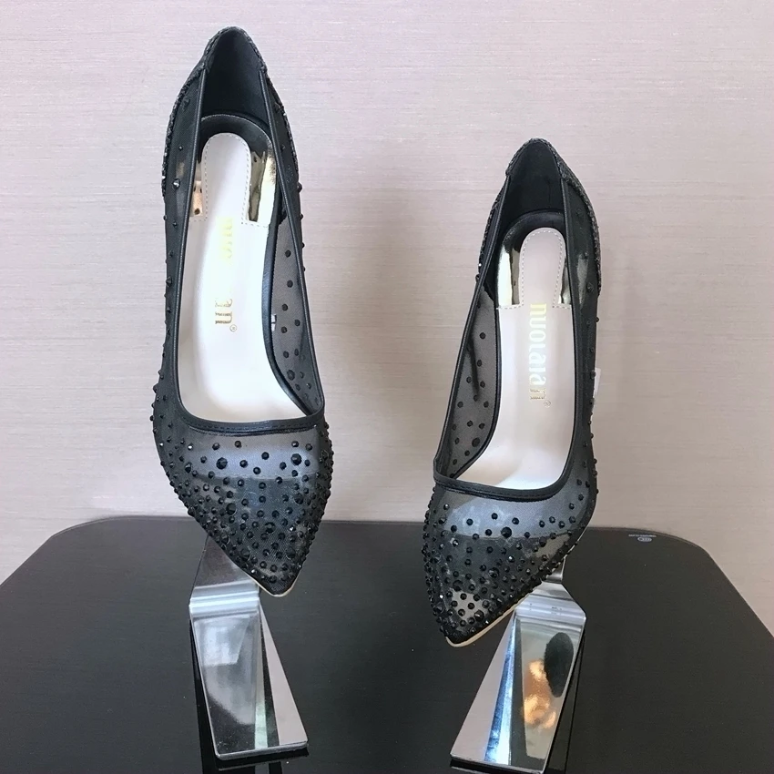 Crystal Shoes Woman Wedding Thin High Heels Womens High Heel Shoes Summer Ladies Shoes Party Platform Pumps Women Rhinestone Crystal Shoes Woman Wedding Thin High Heels Womens High Heel Shoes Summer Ladies Shoes Party Platform Pumps Women Rhinestone