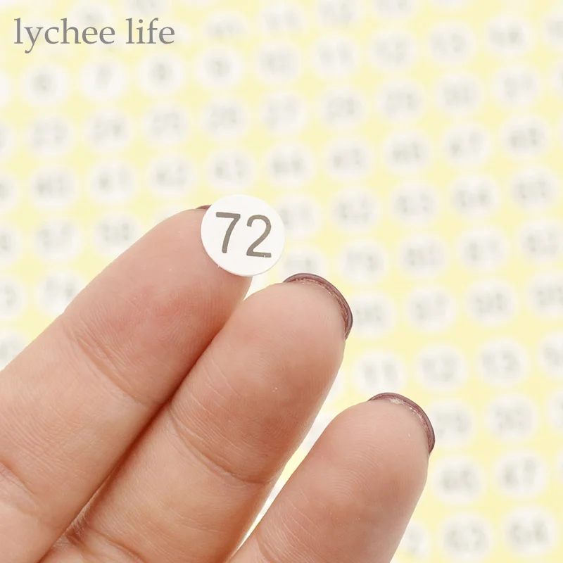 Number Stickers 5 Sheets Scrapbooking Stationary Office Supplies DIY Paper Handmade Craft 1-102