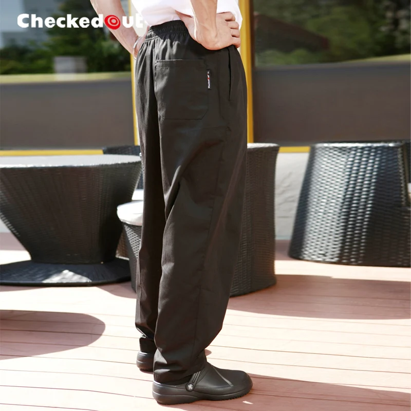 

Top quality Cook pants work pants checkedout chef pants unisex chef trousers